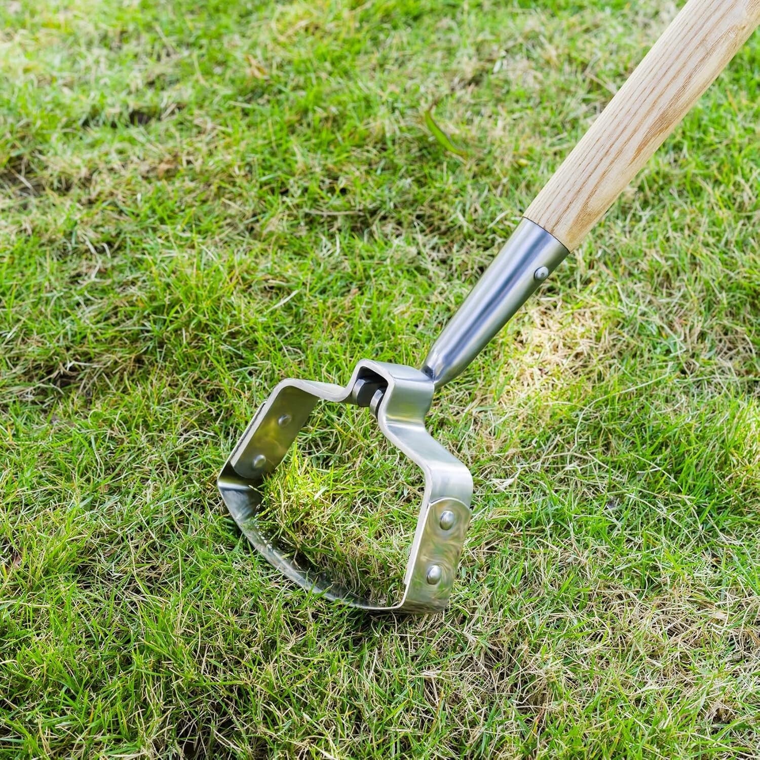 Durable Garden Weeder Hoe with Ash Handle - Perfect for Landscaping and Planting