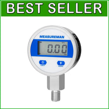 Load image into Gallery viewer, Stainless Steel Digital Pressure Gauge - 1/4" NPT, 1% Accuracy with Backlight