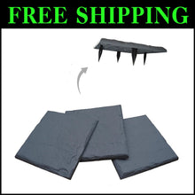 Load image into Gallery viewer, Square 15.5" Decorative Walkway Stones with Durable Ground Stakes - Slate Grey
