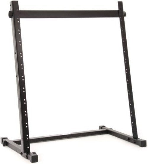 Angled Black Metal Rack Stand - 12 Spaces for Gear, Stunning 115 lbs Capacity
