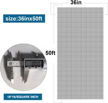 Load image into Gallery viewer, Adjustable 36x50 Fiberglass Screen Roll - Effortless DIY Insect Protection Mesh