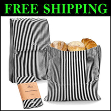 Load image into Gallery viewer, Durable Beeswax Coated Bread Bags - Stylish and Reusable | 2 Sizes Available