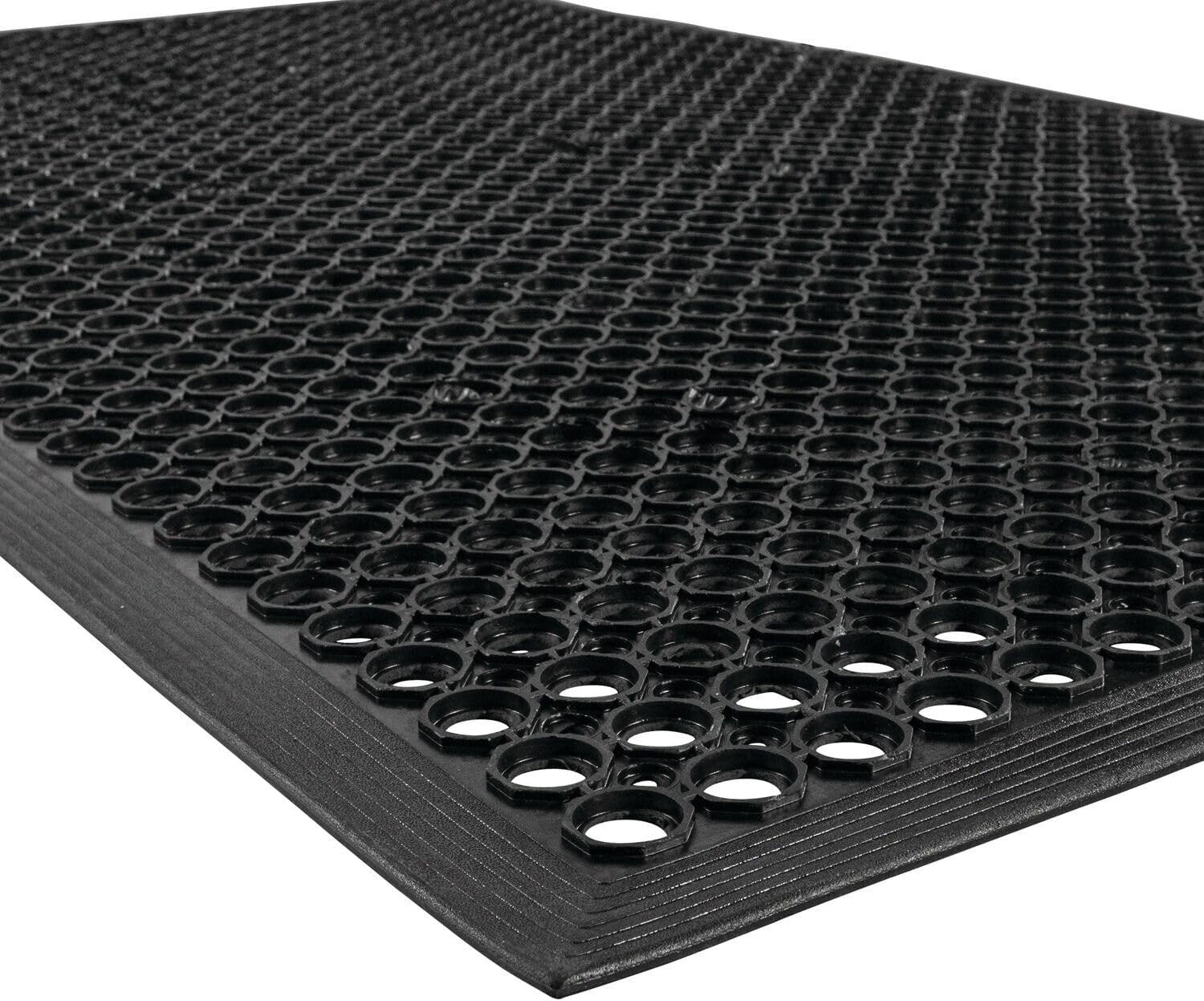 3' x 5' Commercial Kitchen Drainage Mat - Lightweight, Anti-Slip & Beveled Edges