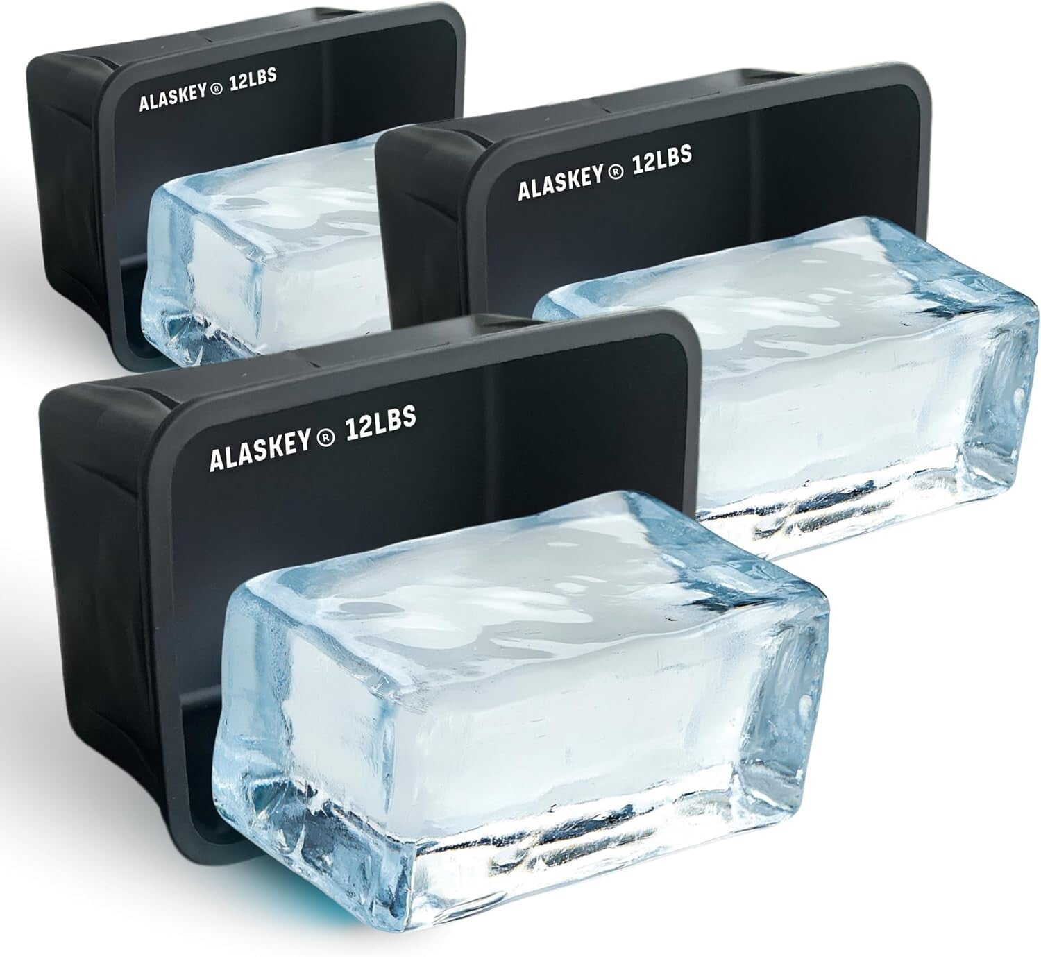 Ice Expert's Choice: Giant 3-Pack Ice Block Mold for Efficient Cooling Solutions
