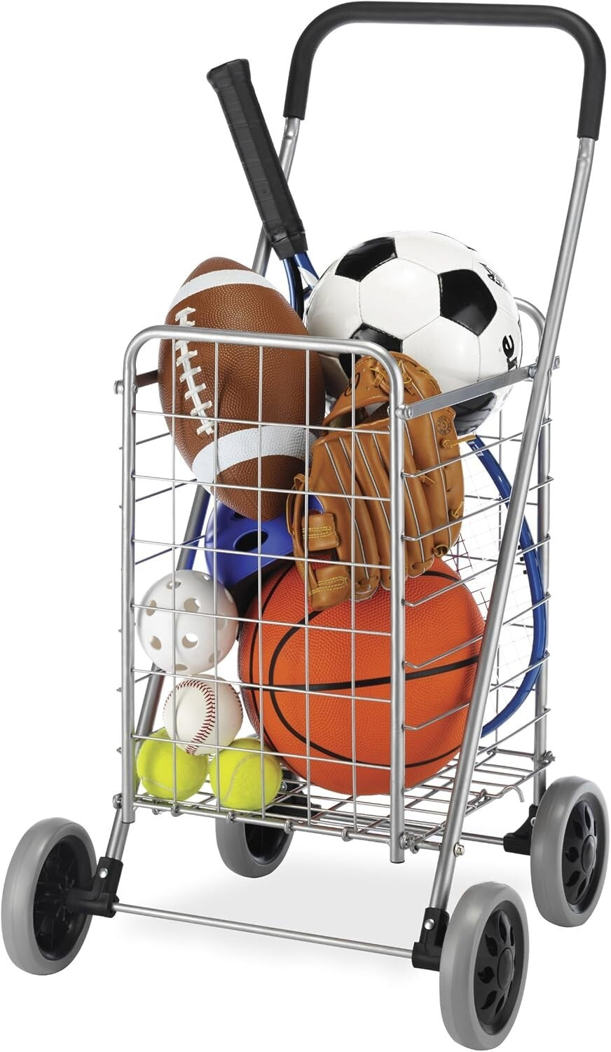 Versatile Folding Shopping Utility Cart for Groceries, Laundry & Gear - 7 lbs