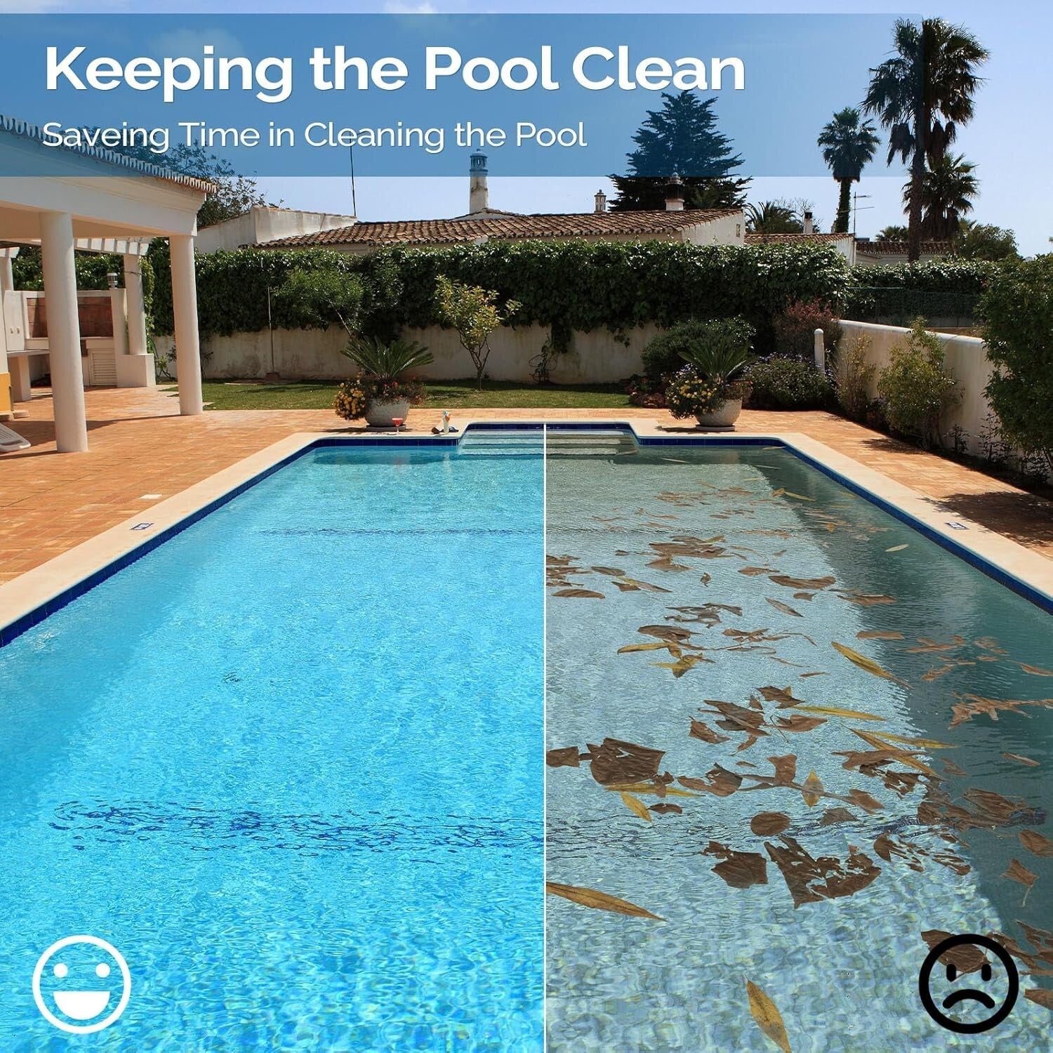 Clear 18x36FT Solar Blanket for Inground and Above-Ground Pools - 12Mil Thick