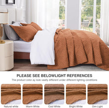 Load image into Gallery viewer, Luxurious King Size Wave Pattern Quilt Set - Lightweight Microfiber 3-Piece