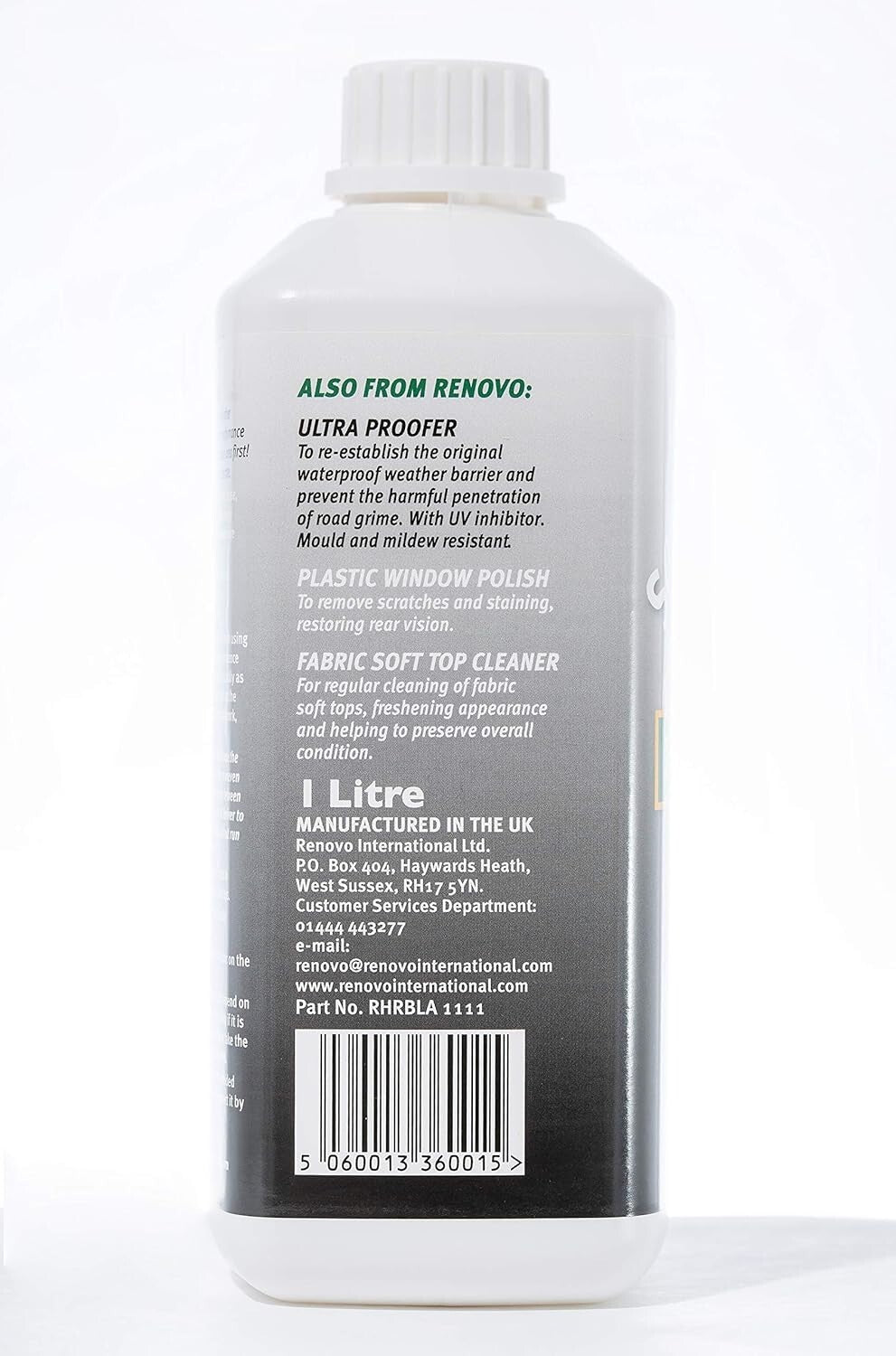 500ml Black Soft Top Reviver - Restore Faded Fabric with Residue-Free Formula
