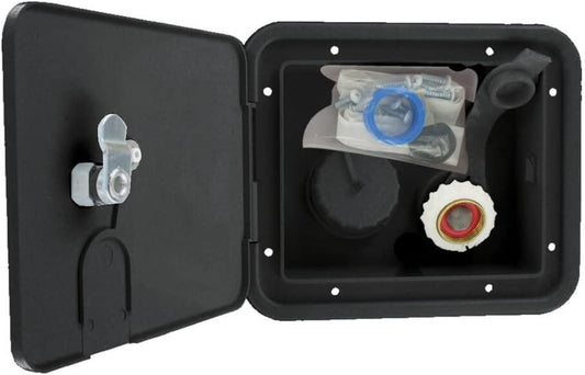 Dual Barb Connection Water Inlet Hatch - Adjustable for Various Applications