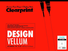 Load image into Gallery viewer, Erasable 18" x 24" 1000H Cotton Vellum Pad - 50 Sheets for Artwork and Drafting