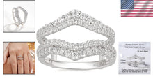 Load image into Gallery viewer, Sparkling Sterling Silver Wedding Band with AAAAA Cubic Zirconia - Gift Ready