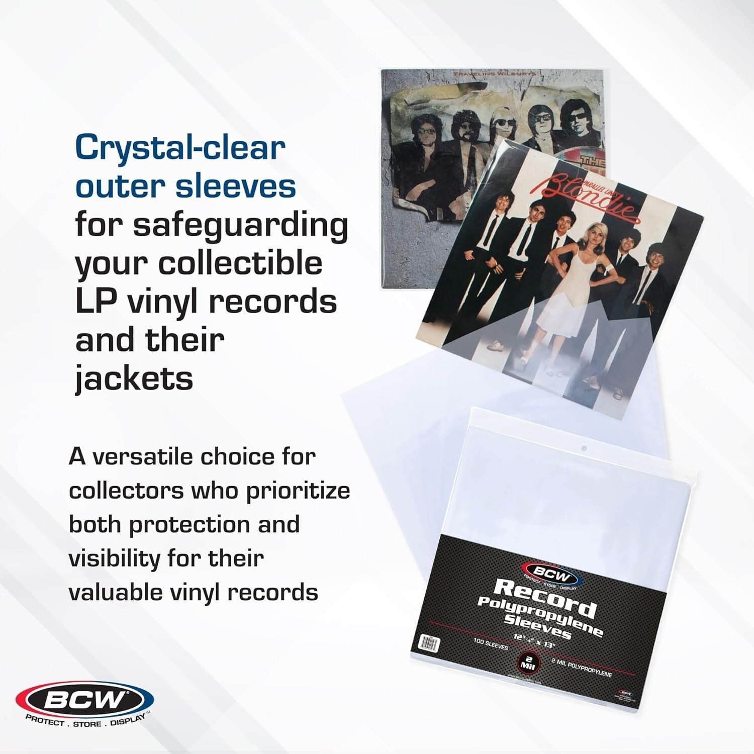 Archival Quality 1000 Pack 12" Record Outer Sleeves - Crystal Clear & Acid-Free