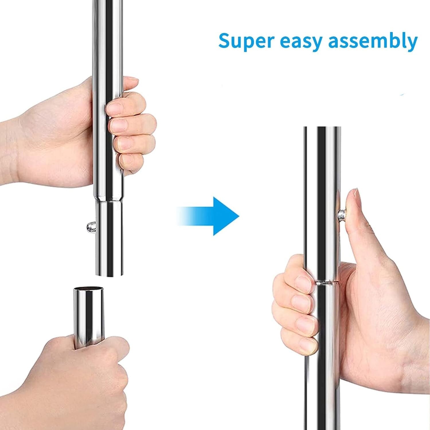 Space-Saving Rolling Clothes Rack with Durable Chrome Finish - 150 lbs Capacity