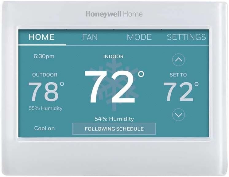 Wi-Fi Programmable Touch Screen Thermostat - Custom Colors, Smart Response Tech
