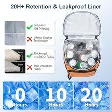 Load image into Gallery viewer, Waterproof Lightweight Cooler Backpack - 30 Can Insulated Bag with Bottle Opener
