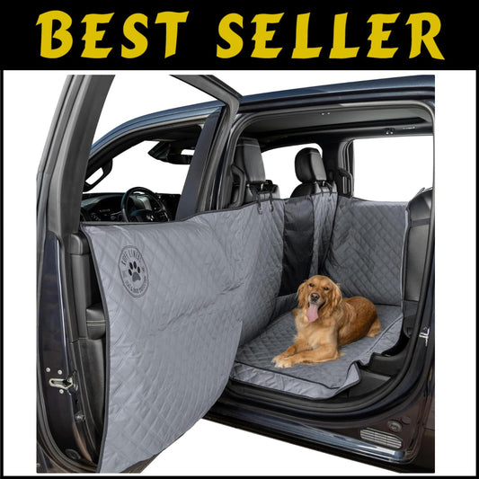 XL Waterproof Dog Seat Cover for Full Crew Cab Trucks – Heavy-Duty Protection
