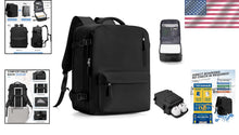 Load image into Gallery viewer, Multi-Compartment Waterproof Laptop Backpack for Comfort &amp; Style - 18x14x8 in
