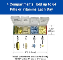 Load image into Gallery viewer, Compact Monthly Pill Box with Talking Alarm - Ideal for Seniors &amp; Caregivers