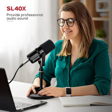 Load image into Gallery viewer, All-Metal Cardioid Dynamic Microphone with Voice Isolation for Clear Recording