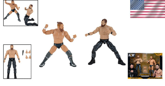 6-Inch AEW Unrivaled Jon Moxley and Bryan Danielson Figures with Alternate Hands