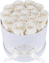 Load image into Gallery viewer, Timeless 17 Luxury Roses Gift in White Velvet Box - Perfect for Any Occasion