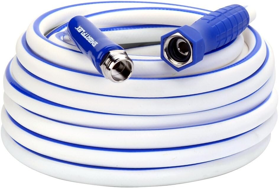 1/2" x 50 ft Hybrid Polymer Water Hose - All-Weather Flexibility for RV & Marine
