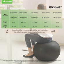 Load image into Gallery viewer, Premium Anti-Burst Yoga Ball: 5 Sizes from 45cm to 85cm for Fitness &amp; Stability