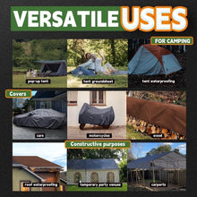 Load image into Gallery viewer, Super Heavy Duty 18 Mil Tarp with Reinforced Edges for All Weather Protection