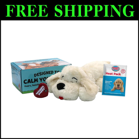 Durable Snuggle Puppy Toy with Heartbeat - Machine Washable for Easy Care