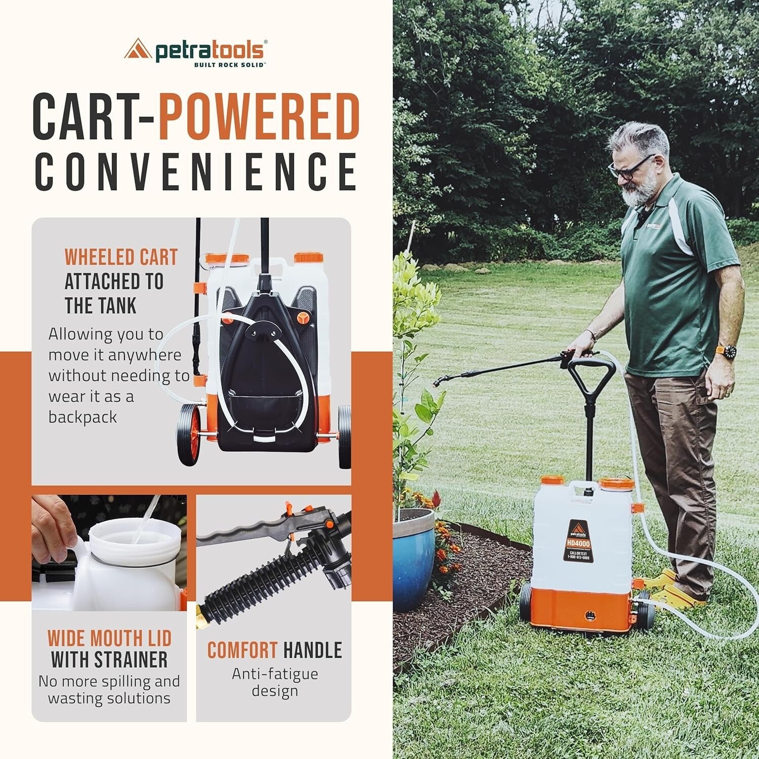 Effortless Gardening: 4 Gallon Battery Backpack Sprayer with Adjustable PSI
