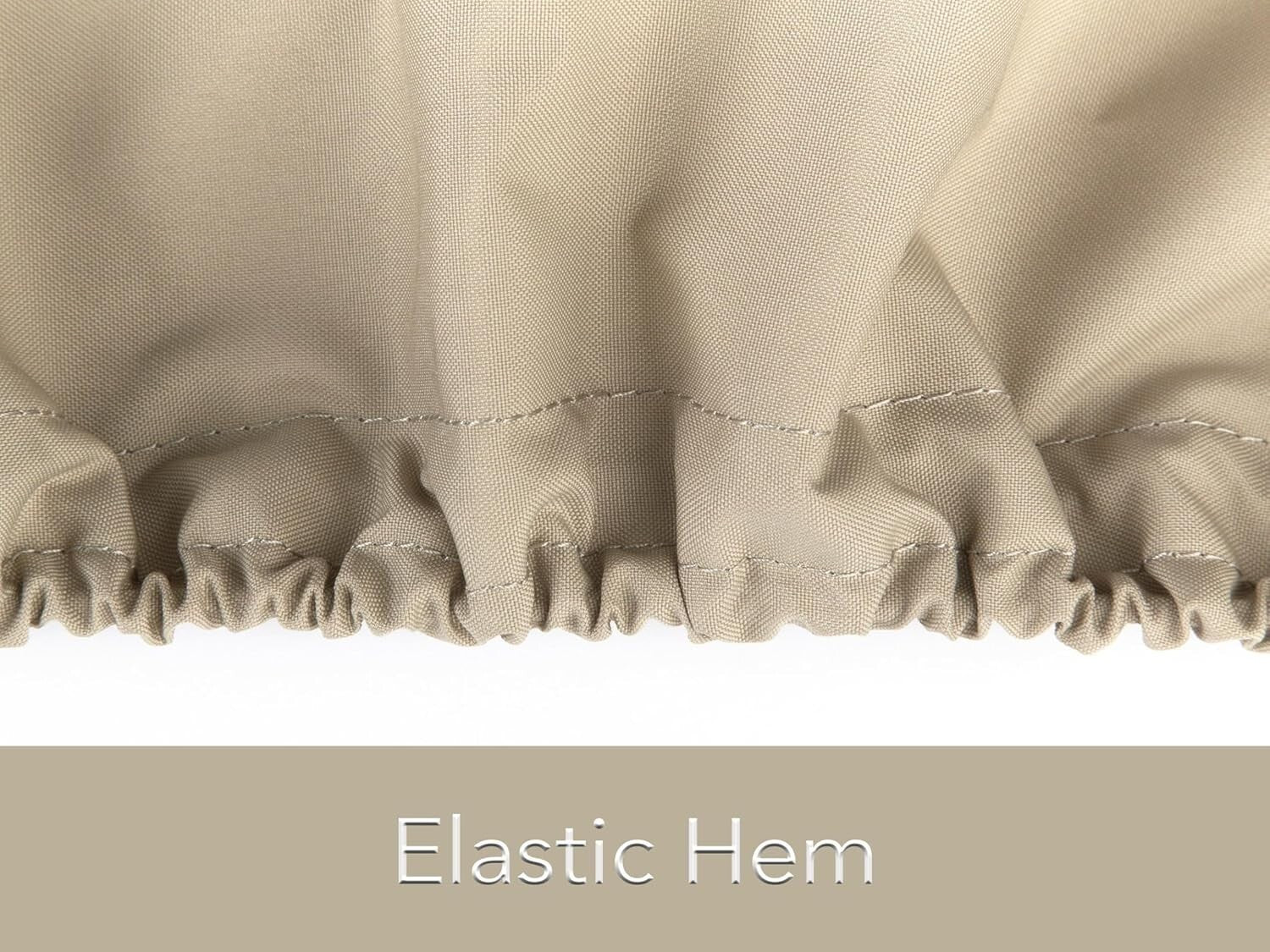 Secure Fit Outdoor Sofa Cover with Elastic Closure - Protects Against Elements