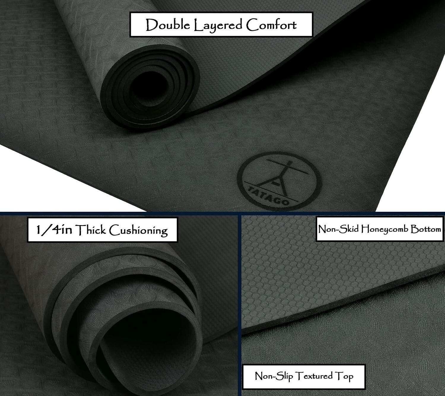 10mm Extra Thick XL Yoga Mat - Ultimate Comfort for Unrestricted Practice