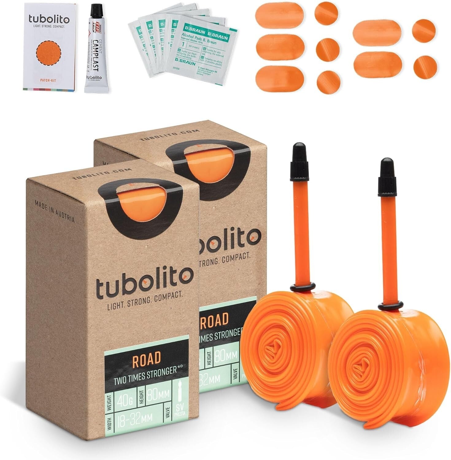 High-Performance 700C TPU Bike Tube with Double Puncture Protection - Pack of 2