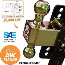 Load image into Gallery viewer, Powder-Coated Adjustable Trailer Hitch - 20,000 LBS, Weather-Resistant Design
