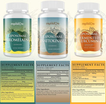 Load image into Gallery viewer, High Potency Immune &amp; Heart Support Capsules - Nattokinase, Bromelain &amp; Curcumin