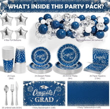 Load image into Gallery viewer, High-Quality 2025 Graduation Party Supplies - 245 PCS for 25 Guests to Celebrate