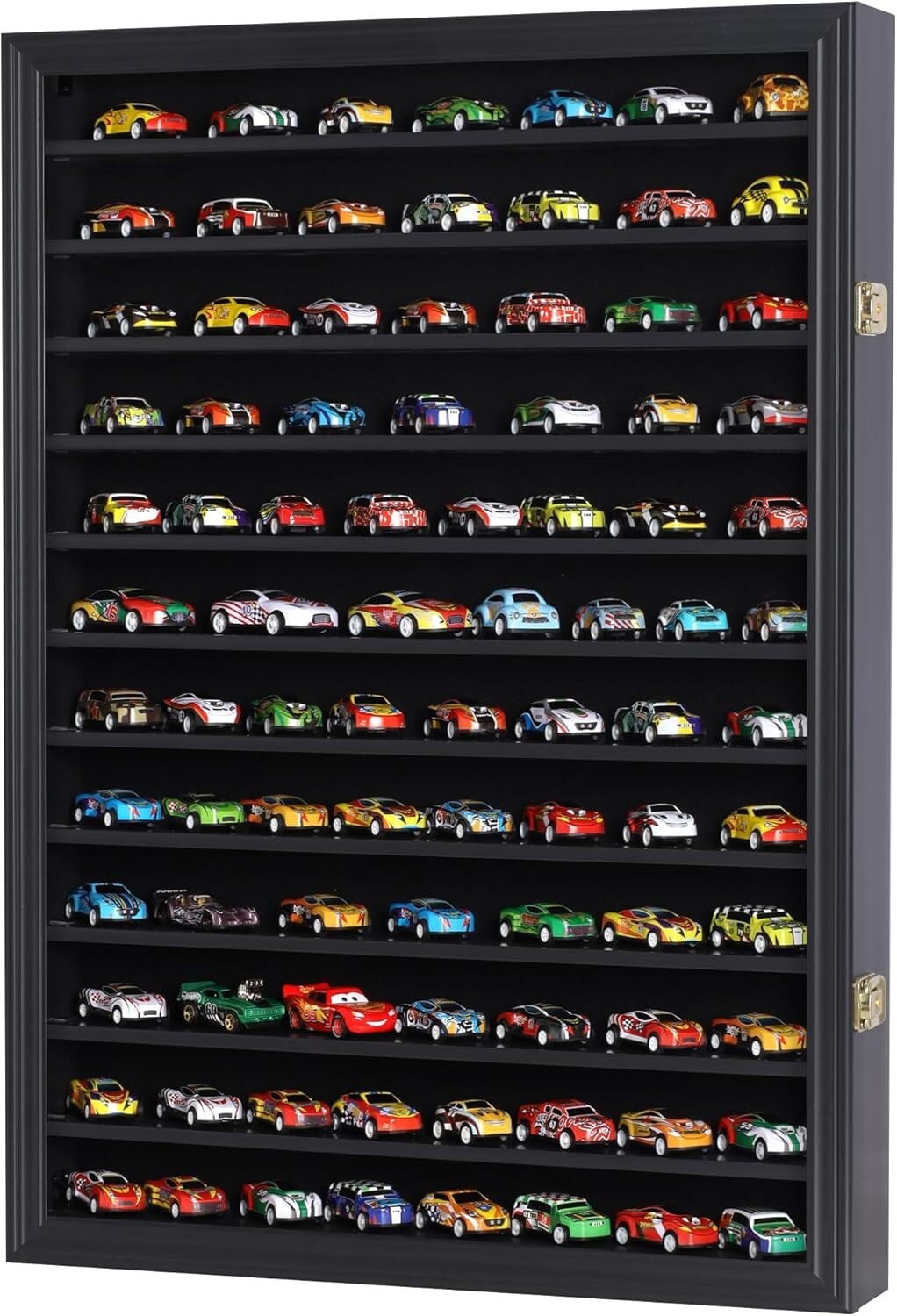 Sturdy Wall-Mounted Cabinet for 1/64-1/43 Scale Model Cars - Lightweight Design