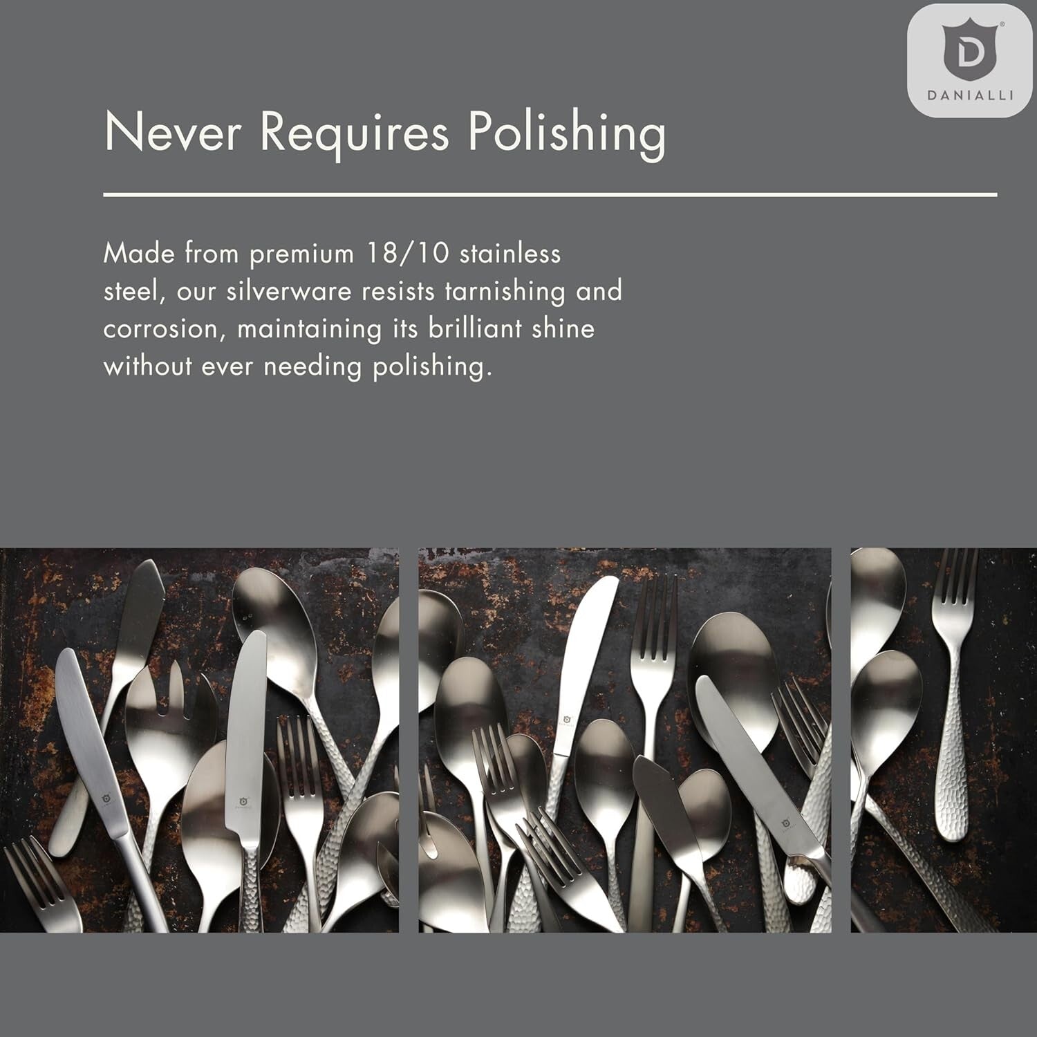 Elegant Floral 18/10 Stainless Steel Flatware Set - 40-Piece Dining Collection