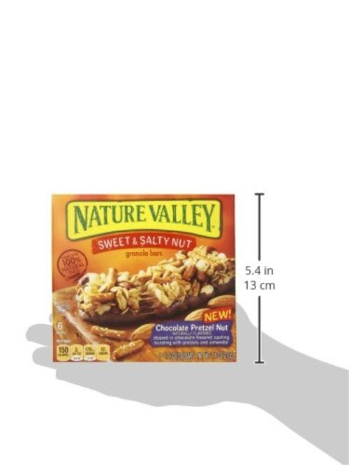 Chocolate Pretzel Sweet & Salty Granola Bars - 12 Count Pack - On-the-Go Treat