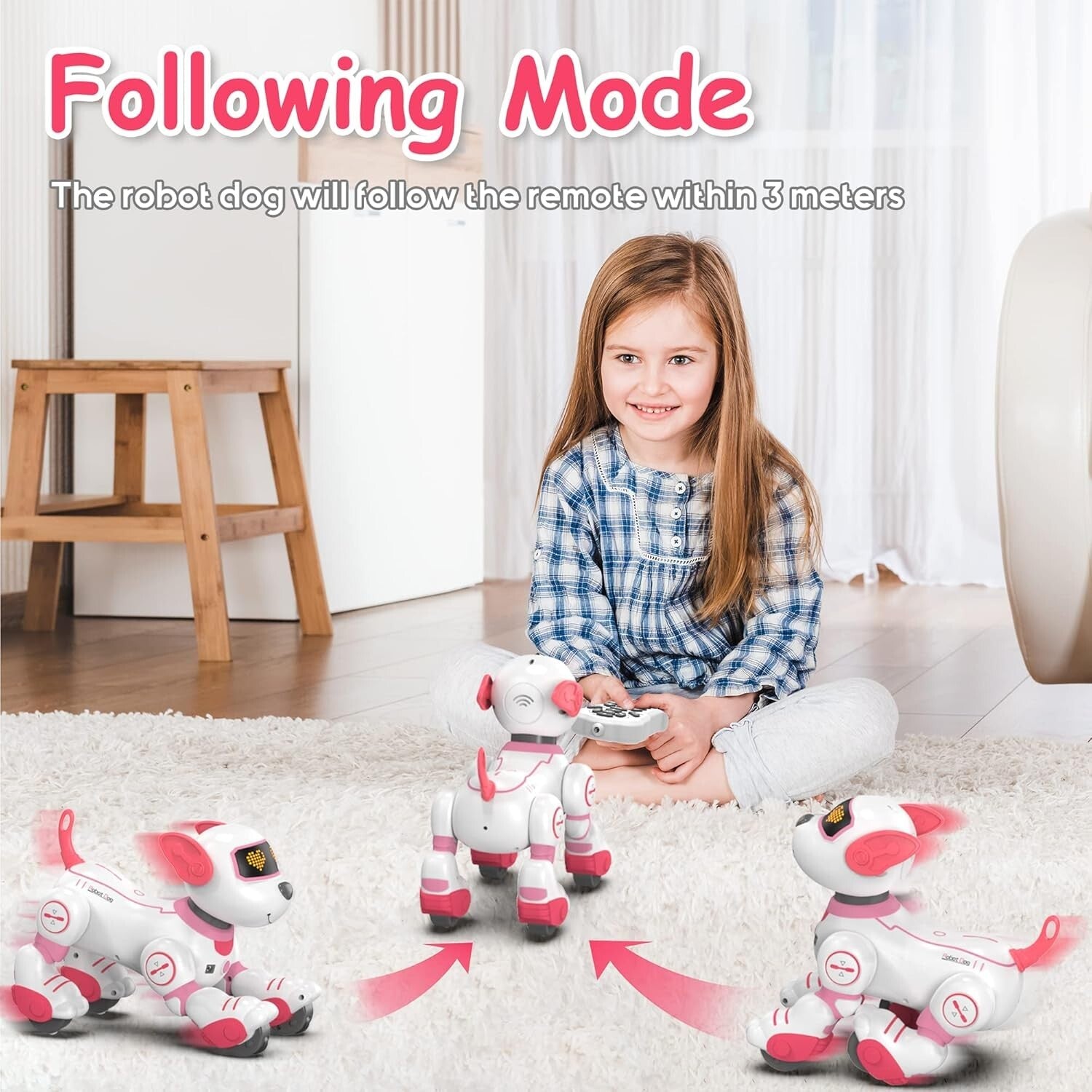Smart Remote Control Robot Dog – Dancing, Singing & Programmed Fun for Kids