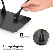 Load image into Gallery viewer, Heavy Duty Magnetic Helping Hands Soldering Station with 3X LED Magnifier