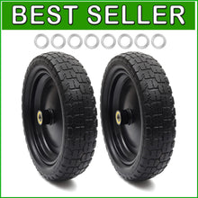 Load image into Gallery viewer, 2-Pack Premium 13" Flat-Free Tires for Garden Carts &amp; Hand Trucks - 330 lb Load