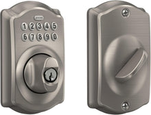 Load image into Gallery viewer, BE365 V CAM 619 Keyless Electronic Entry Lock in Satin Nickel for Home Security