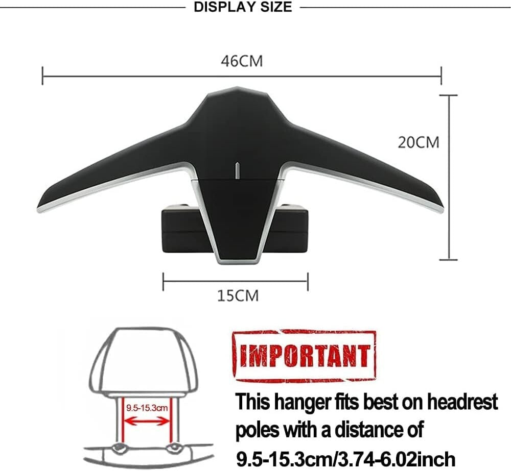 Versatile Car Suit and Purse Hanger – Effortless Installation & 50 lb Capacity