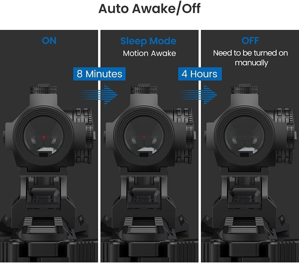 Compact and Lightweight Red Dot Sight with Anti-Reflection and Co-Witness Mount