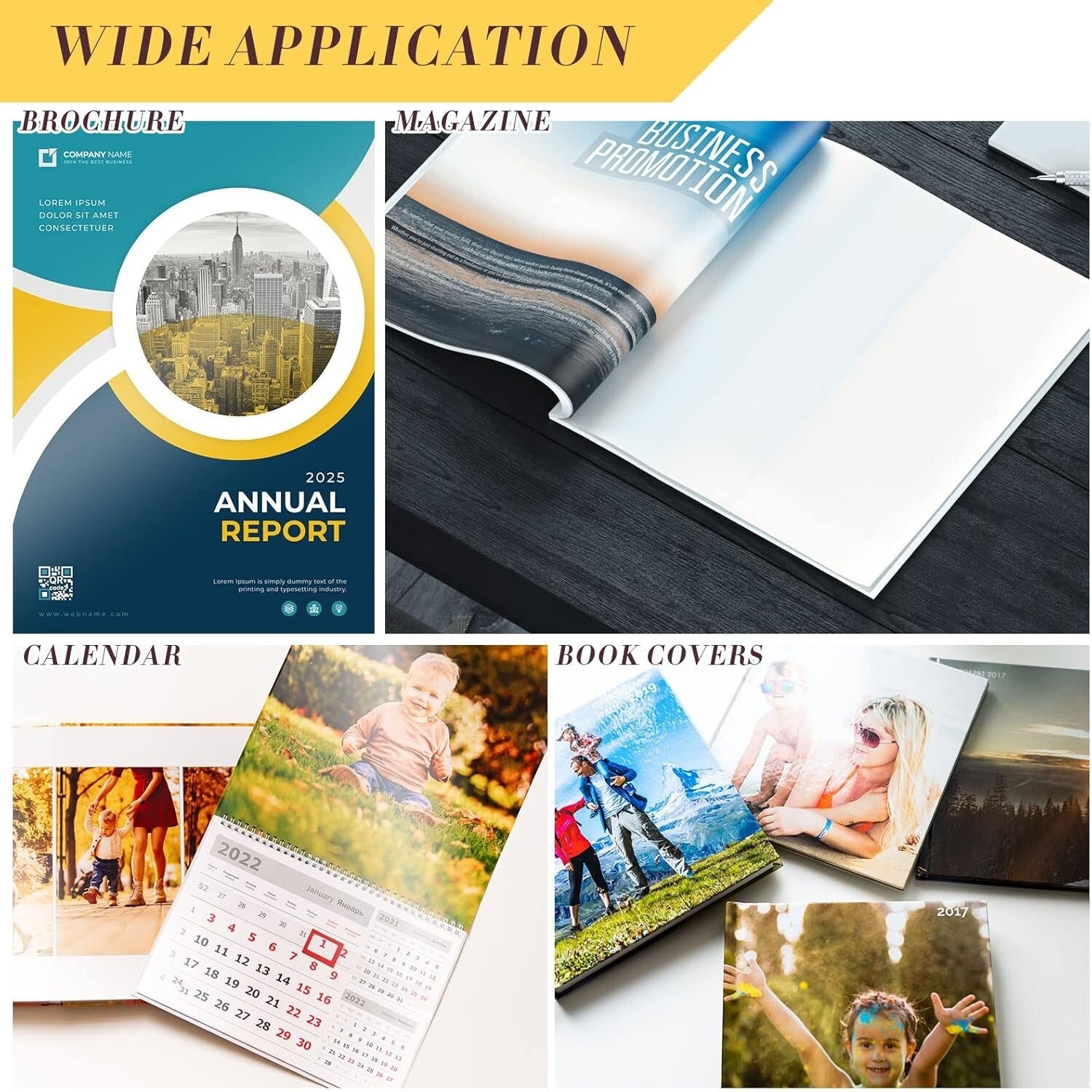 Professional Quality 400 Sheets of Glossy Double-Sided Paper for Inkjet Printers