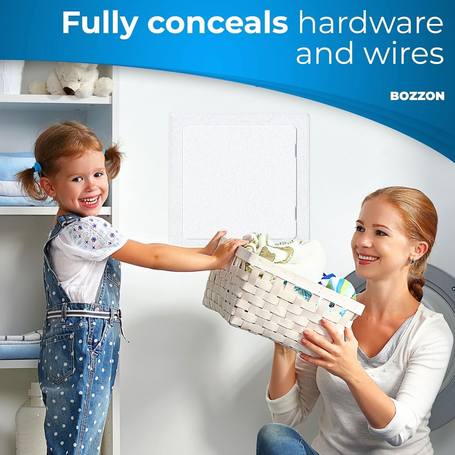 Convenient Plumbing Access Panel - 22 x 22 Inch Durable Plastic White Cover