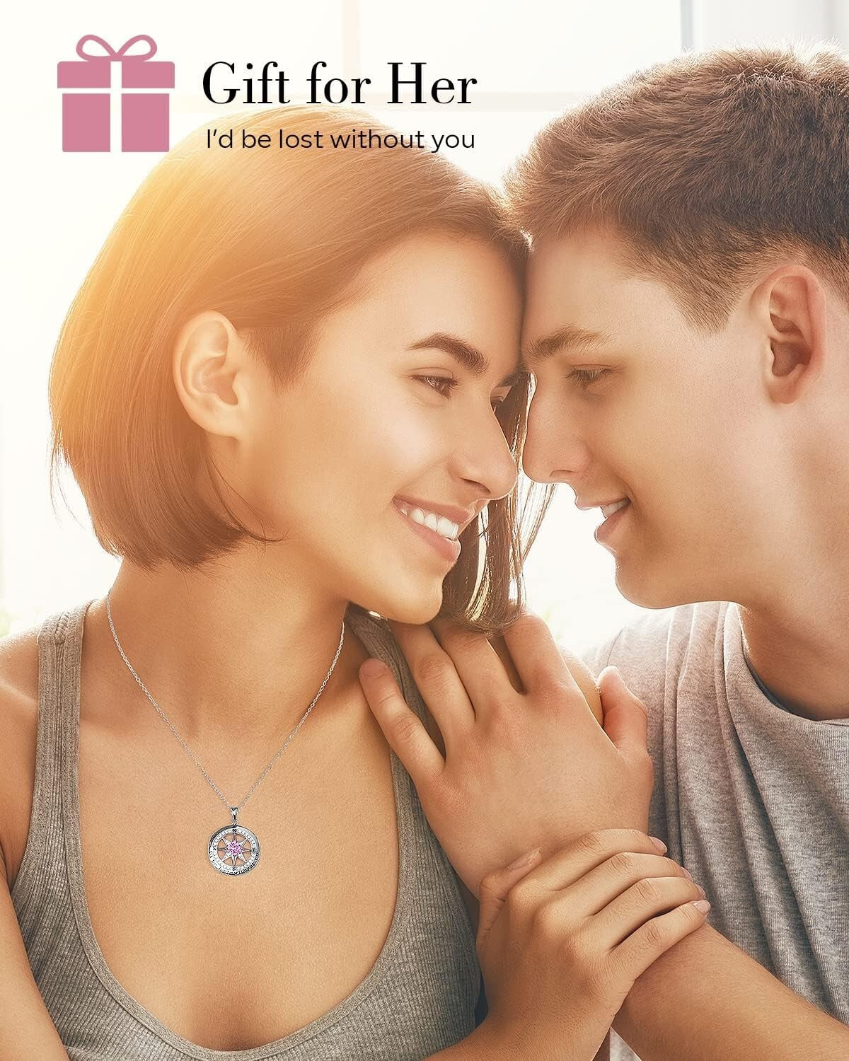 18K Gold Coated Compass Necklace - Timeless Gift for Women’s Special Occasions