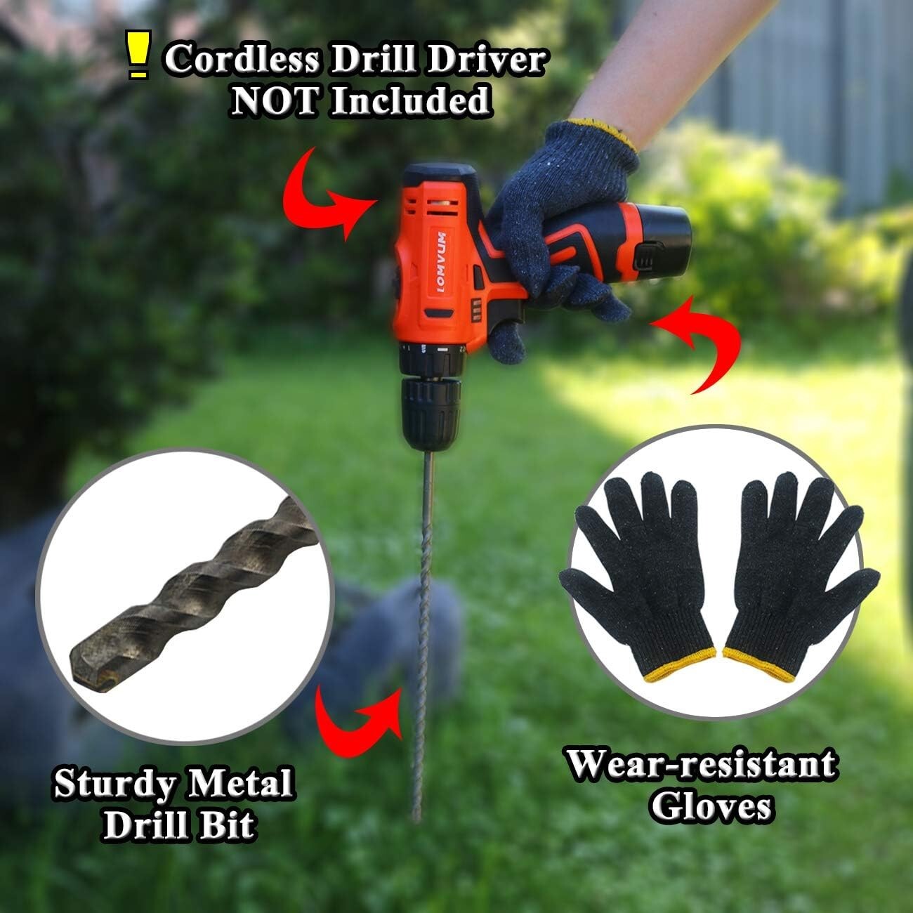 Flexible Fiberglass Driveway Markers - 100PCS Reflective Night Visibility Poles