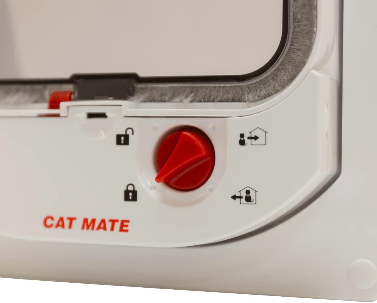 Electromagnetic 4-Way-Locking Cat Flap - Secure Access for Your Feline Friend